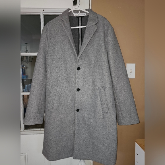 Zara Other - ZARA Men's Long Coat (4 Way Coat) Gray Size XLarge